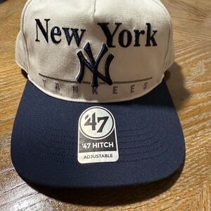 47 Brand Yankees Cap in Navy and White